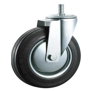 Garrucha Espiga Giratoria Industrial jebe