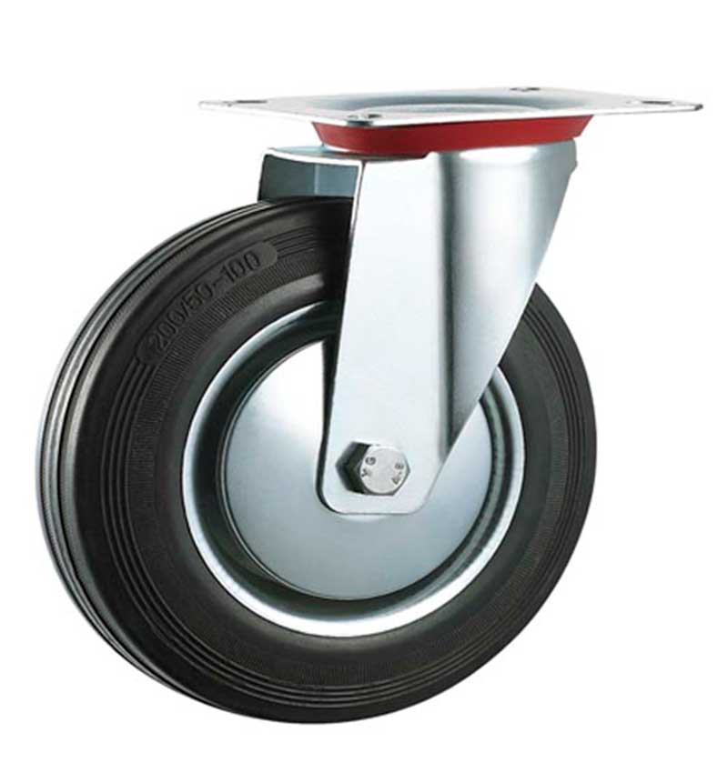 Garrucha Giratoria Industrial jebe